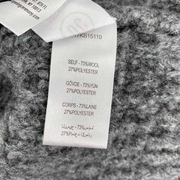 OPENING CEREMONY Cable Fuzzy Knit Wool Sweater - Picture 13 of 13